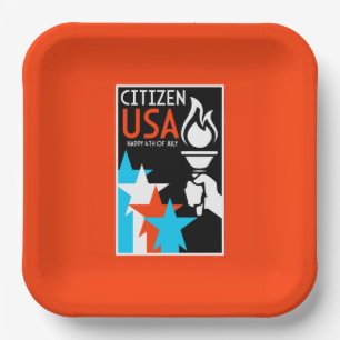 American Independance Day Paper Plates