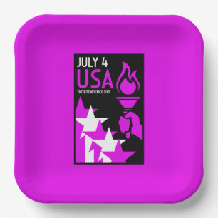 American Independance Day Paper Plates