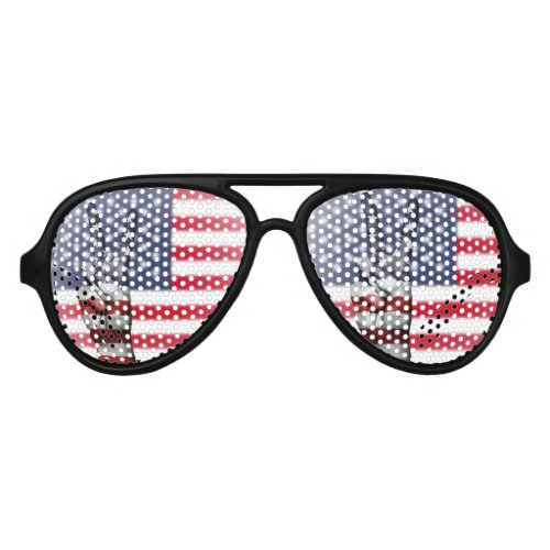 American Independence Day  4th of July USA Aviator Sunglasses