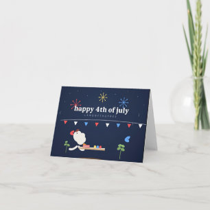American Independence day Foldable greeting card