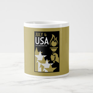 American Independence Day Giant Coffee Mug