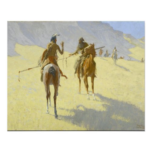 American Indian by Remington Poster