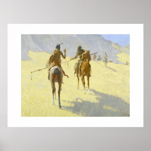 American Indian by Remington Poster