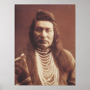 AMERICAN INDIAN CHIEF HISTORIC PHOTOGRAPHY POSTER