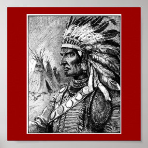 American Indian Chief Poster
