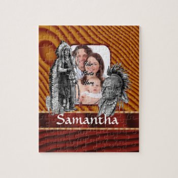 American Indian Chiefs Jigsaw Puzzle by photogiftz at Zazzle
