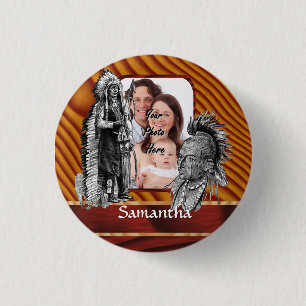 American Indian chiefs Pinback Button