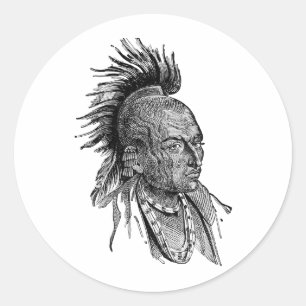 American Indian Classic Round Sticker