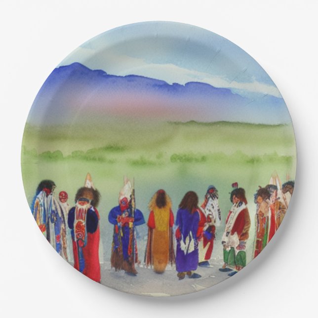 American Indian Collection Paper Plates (Front)