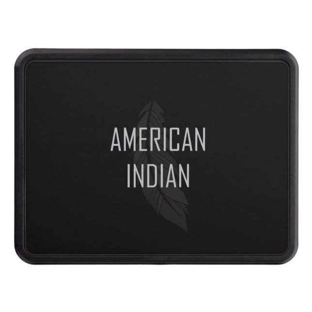American Indian Feather Trailer Hitch Cover (Front)