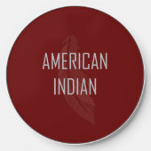 American Indian Feather Wireless Charger (Front)