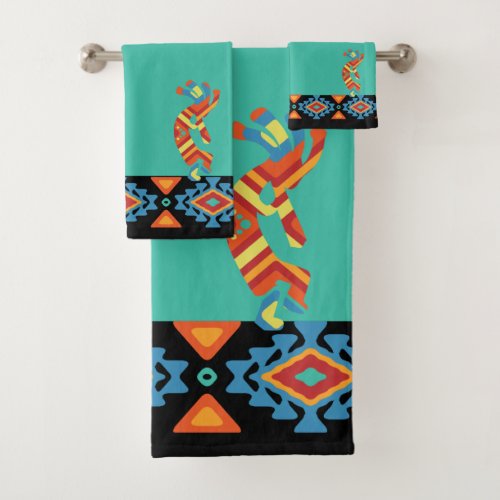 American Indian Kokopelli Bath Towel Set