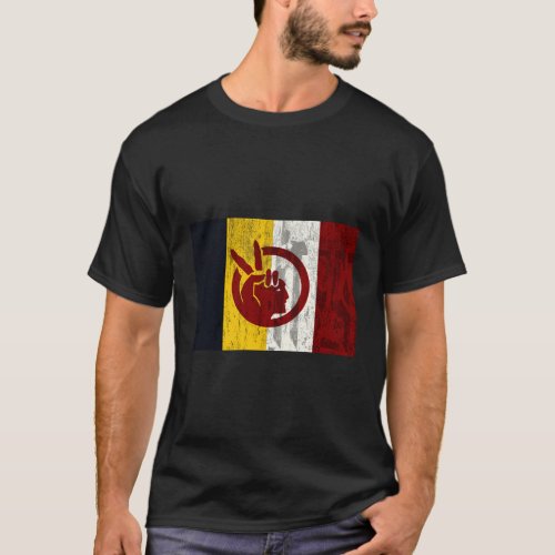 American Indian Movemen Distressed T_Shirt