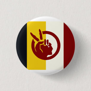 American Indian Movement flag Button