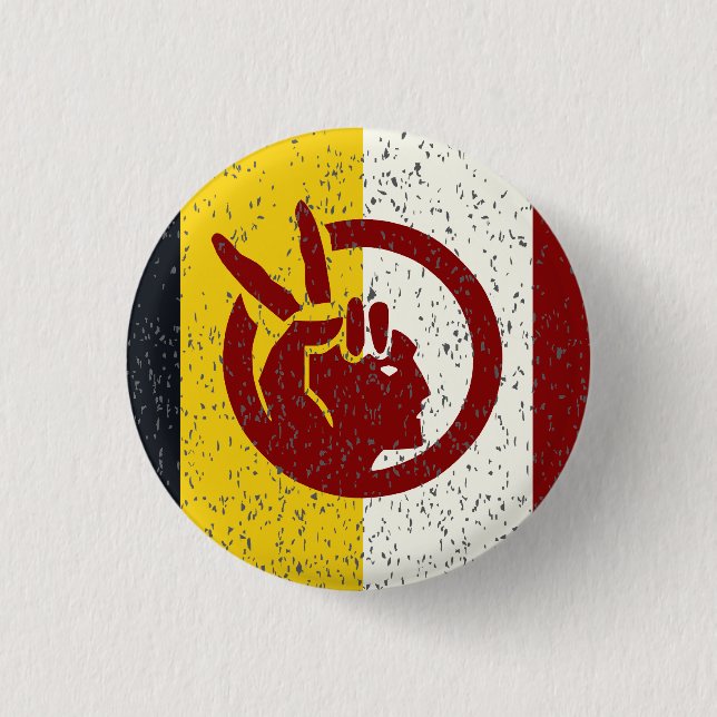 American Indian Movement flag Button (Front)