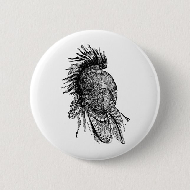 American Indian Pinback Button (Front)