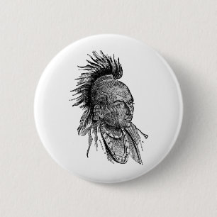 American Indian Pinback Button