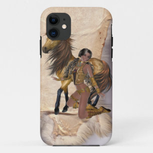 American Indian Princess and Horse iPhone 11 Case