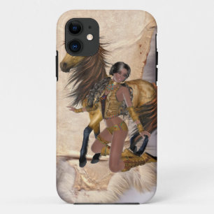 American Indian Princess and Horse iPhone 11 Case
