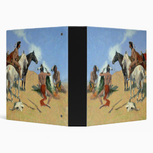 American Indian smoke signals 3 Ring Binder