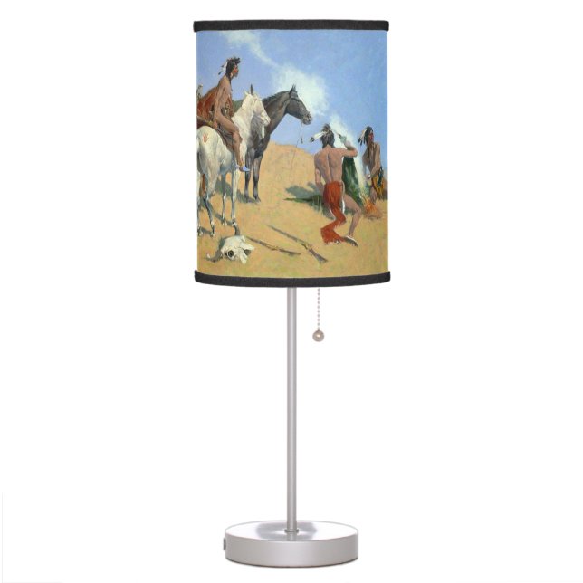 American Indian smoke signals Table Lamp (Left)