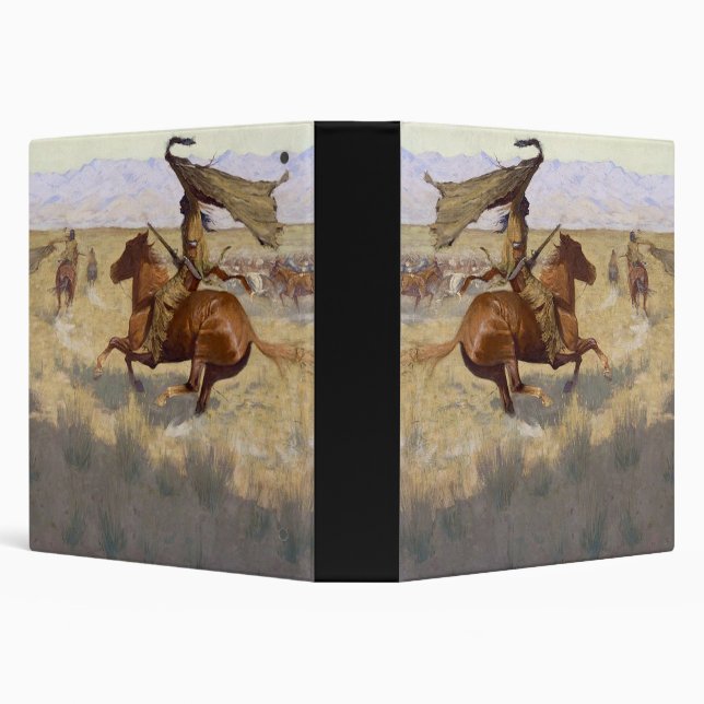American Indian stampede 3 Ring Binder (Background)