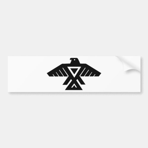 American Indian Thunderbird Totem Bumper Sticker