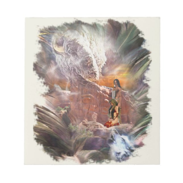 American Indian Wedding Night Vignette Notepad (Front)