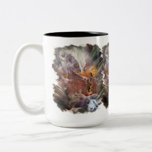 American Indian Wedding Night Vignette Two-Tone Coffee Mug