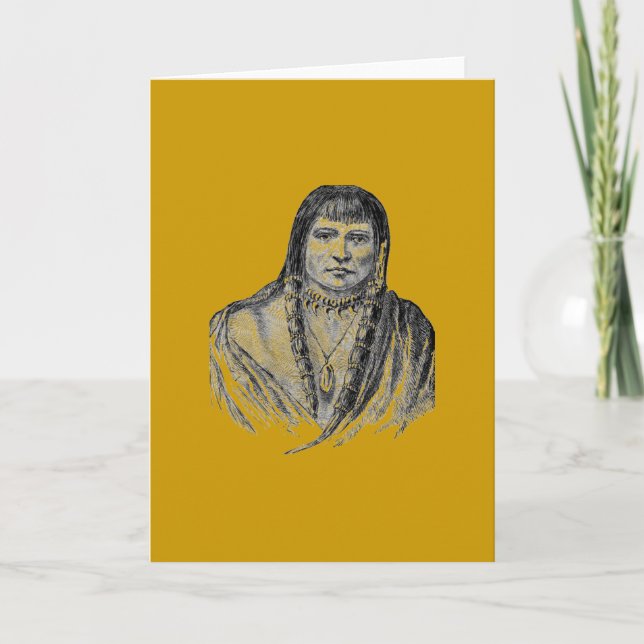 American Indians Greeting Card (Front)