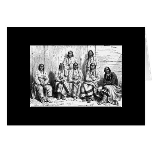 American Indians Greeting Card (Front Horizontal)