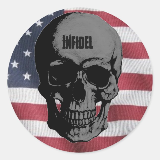 American infidel sticker (Front)