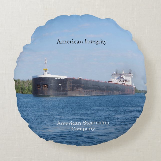 American Integrity round pillow (Front)