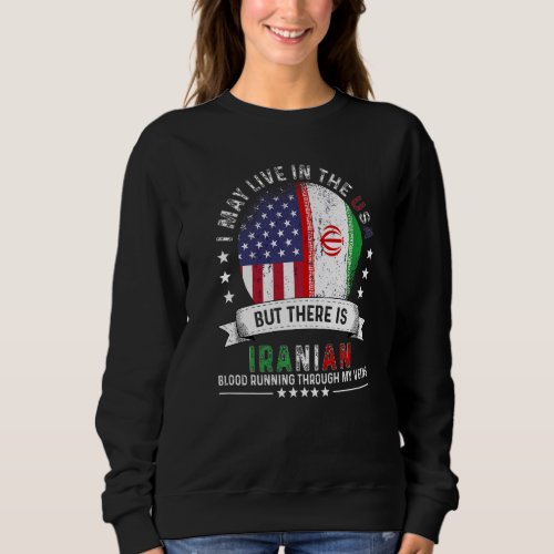 American Iranian Home in US Patriot American Iran  Sweatshirt