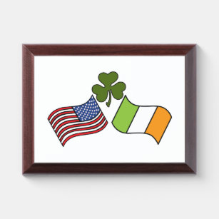 American Irish Flag Award Plaque