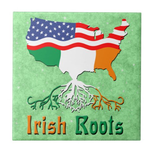 American Irish Roots Ceramic Tile
