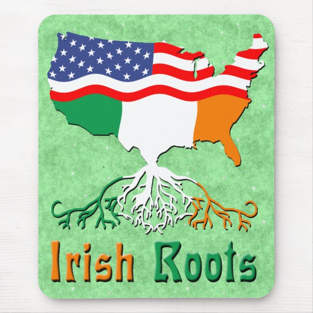 American Irish Roots Mousemat Mouse Pad (Front)