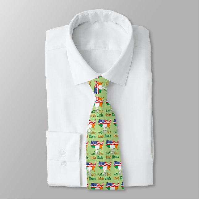 American Irish Roots Tie (Tied)