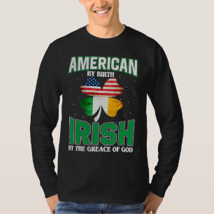 American Irish Shamrock Lucky St Patricks Day Men  T-Shirt