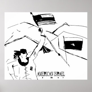 AMERICAN ISRAEL POSTER