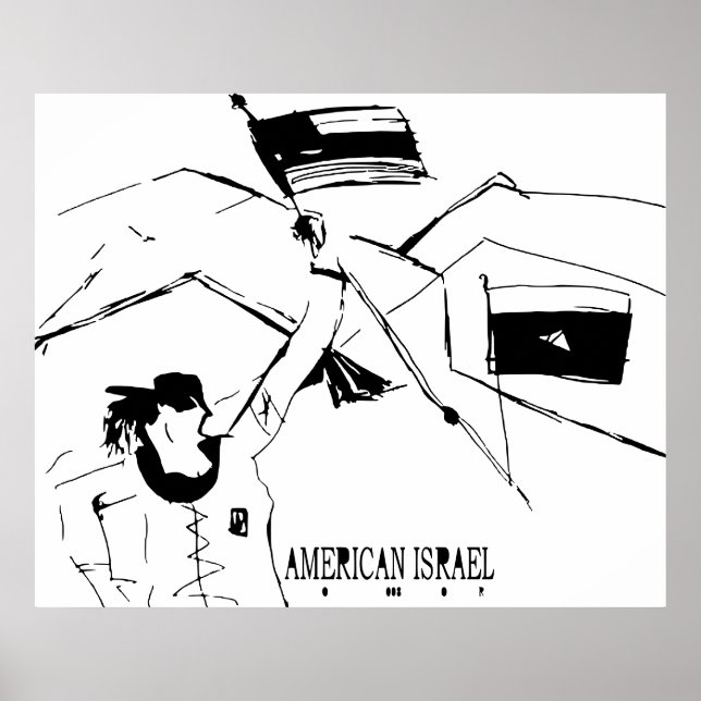 AMERICAN ISRAEL POSTER (Front)