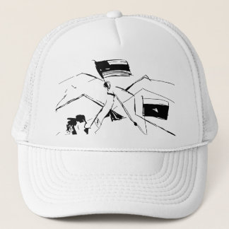 AMERICAN ISRAEL SVG TRUCKER HAT