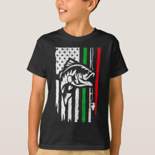 American Italian B Fishing Flag For Fisherman Ital T-Shirt