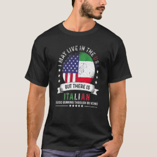American Italian Home in US Patriot American Italy T-Shirt