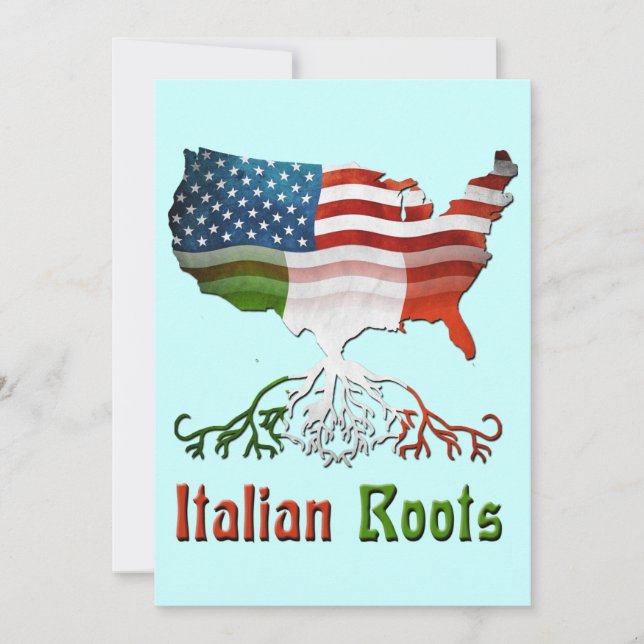 American Italian Roots Invitation (Front)