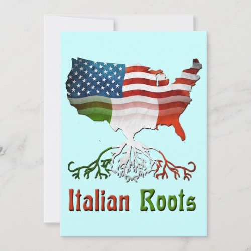 American Italian Roots Invitation