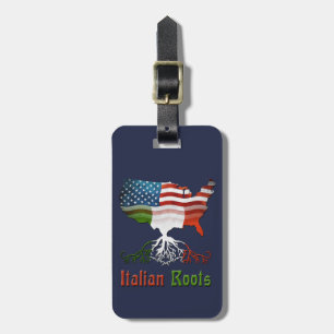 American Italian Roots Luggage Tag Template