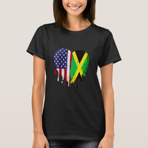 American Jamaican Hispanic Heritage Month Jamaica  T_Shirt