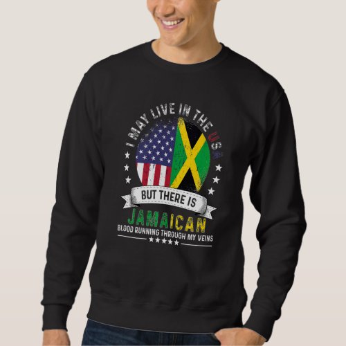 American Jamaican Home in US Patriot American Jama Sweatshirt