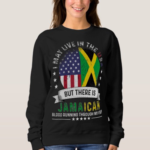 American Jamaican Home in US Patriot American Jama Sweatshirt